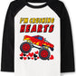 Tkria Toddler Boy Valentine Day Shirt Raglan Long Sleeve Off Road Rc Truck Love Mama Holiday Shirt Tops For Kids Vday Clothes 6T