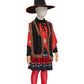 Taeyue Kids Girls Dani Dennison Costume Halloween Witch Cosplay Dress Suit With Hat,Large Red