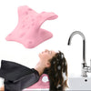 Adolescent Hair Washing Station & Neck and Shoulder Relaxer, 7.8x7.8in (EVA,Manual Stretching Massage Dots) for Neck Stretching,