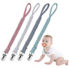 Baby Pacifier Holder For Boys And Girls, Teething Straps Unisex Design, Smoother Clip 100% Handmade Braided, Easy To Use For Tee