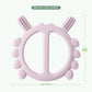 Haakaa Silicone Crab Baby Teether,Baby Toys,360Baby Toothbrush Head for Infant Self-Brushing Training,Food-Grade Silicone,Lavend
