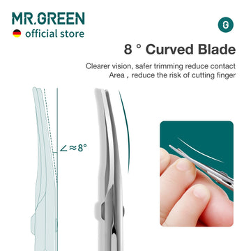 Mr.Green Baby Nail Scissors Safety Nail Care Clippers Cutter Newborn Baby Convenient Nail Grooming Manicure Tool (Nail Scissors)