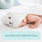 Hiphop Panda X - Large Bamboo Bath Towel For Toddler And Kids - Hooded Bath Towels With Bear Ears For Babies - Super Absorbent -