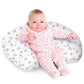Nursing Pillow, Breast Feeding Pillows For Mom, Pink Calf Soft Cover With Breathable Filling, Feeding Support Pillow For 0-12 Mo