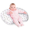 Nursing Pillow, Breast Feeding Pillows For Mom, Pink Calf Soft Cover With Breathable Filling, Feeding Support Pillow For 0-12 Mo