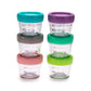 Melii Glass Food Storage Jars - 6-Pack (4Oz) With Airtight, Leakproof Lids, Bpa-Free & Eco-Friendly, Microwave, Freezer, Dishwas