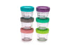Melii Glass Food Storage Jars - 6-Pack (4Oz) With Airtight, Leakproof Lids, Bpa-Free & Eco-Friendly, Microwave, Freezer, Dishwas