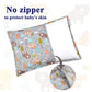 Alvababy Toddler Pillowcases 2 Pack Organic Cotton Kids Pillow Cover Fit 13'X 18' Or 12'X16' Envelope For Girl Boy Sleepy Tr