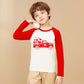Ddsol Toddler Boys Girls Valentine'S Day T-Shirt Truck Loads Of Love Heart Long Sleeve Tees Kids Boys Tops 7T