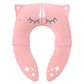 Hippypotamus Travel Potty Seat For Toddler - Pink Unicorn - Folding Potty Training Seat - Portable Toilet Seat Cover For Baby &