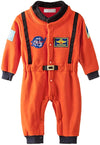 Bilo Design Baby Toddler Boy Orange Astronaut Fleece Costume Jumpsuit Cosplay Party Halloween Baby Boy Clothes, 12-18 Months