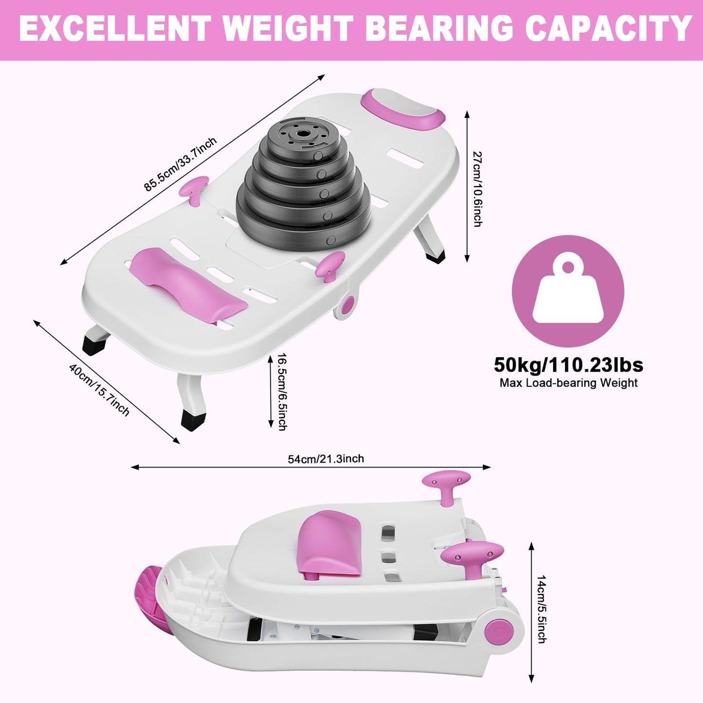 Foldable Kids Hair Washing Chair, Baby Shampoo Chair With Rotary Switch, Toddler Head Hair Rinser Salon Seat For Girls Boys