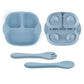 Tony Stark Newborn Essentials Baby Feeding Set, Suction Plate Set for Toddlers, Babies, Kids Plates for Food with Spoon Fork, Si