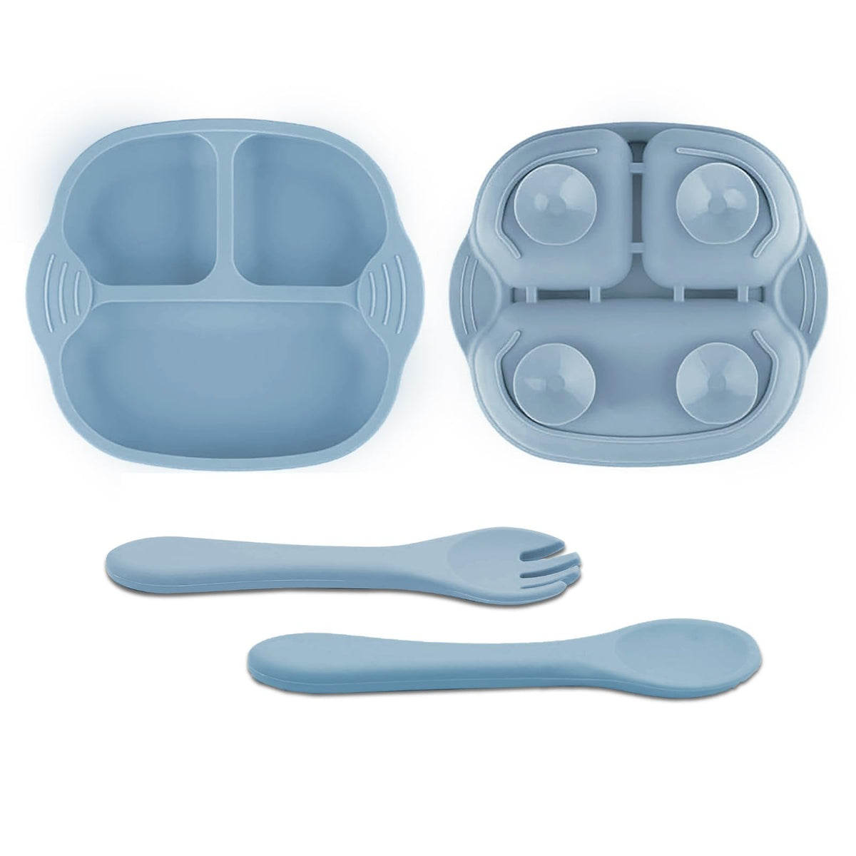 Tony Stark Newborn Essentials Baby Feeding Set, Suction Plate Set for Toddlers, Babies, Kids Plates for Food with Spoon Fork, Si