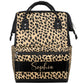 Personalized Baby Boys Diaper Backpack Waterproof Nappy Backpack for Mom Dad Gifts Stroller Nappy Bag 11x7x15.7 inches Leopard S