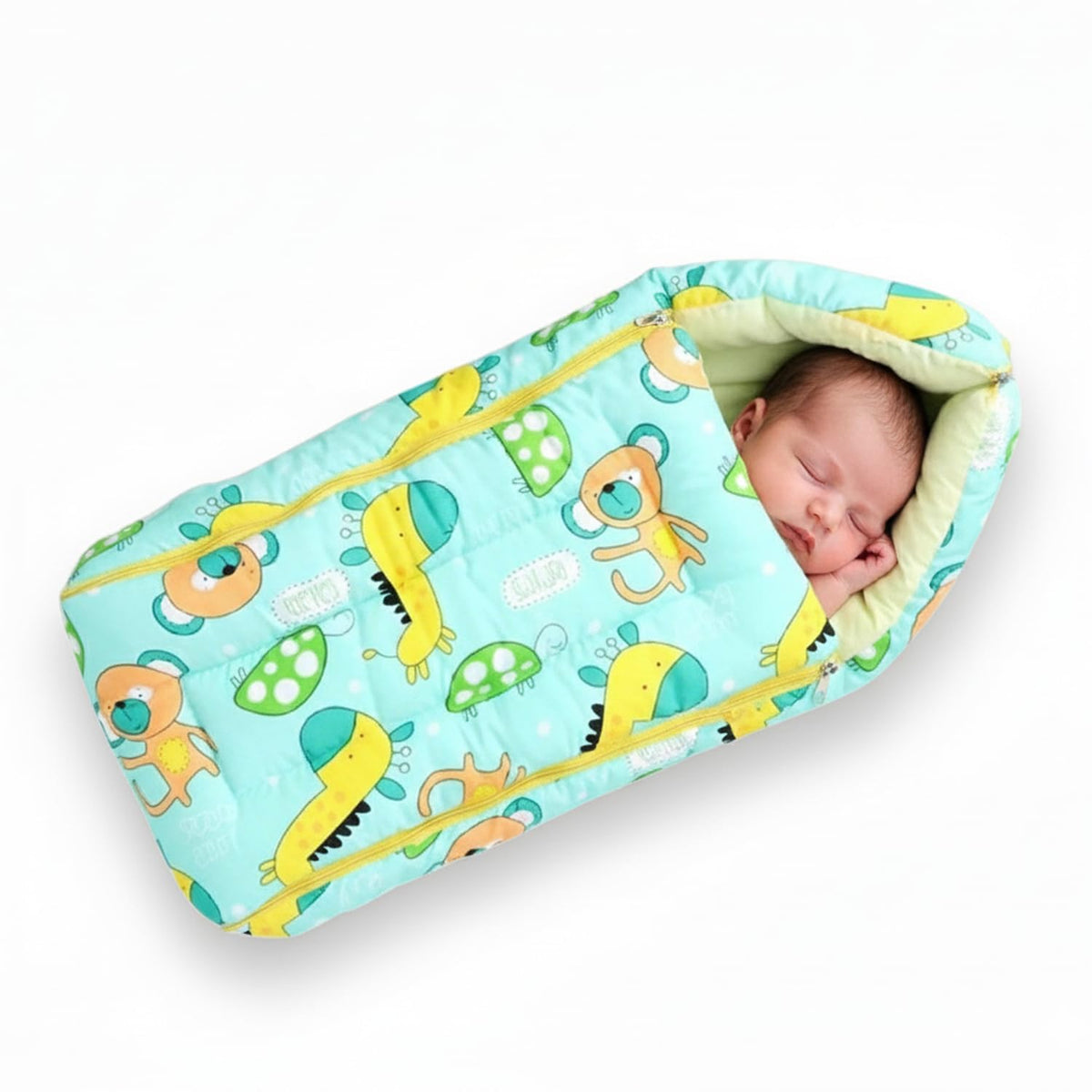SafeOKid Baby Sleeping & Carry Nest (06 Months) | Cotton Fabric, Zipper Closure, TravelFriendly Baby Bed, Foldable Bedding f