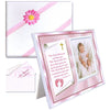 Baptism Christening Gifts Baby Blessing Picture Frame - 'Numbers 6:24-26' - Girl