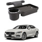 Oshotto (FT04) Foldable Car Auto Headrest Rear Back Seat Table Drink Food Cup Tray Holder Compatible with Volvo S90  Black