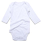Romperinbox White Onsies Baby Boy Girl Newborn Long Sleeve Unisex Infant Cotton Basic Bodysuits 1 Pack 0-24 Months (18-24 Months