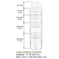 Benelabel Stackable Food Storage Containers With Twist Lock System - Bpa-Free Tritan Containers For Travel, Formula, Protein Pow
