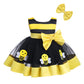 Newborn Toddler Baby Girl Princess Dress Up Cake Smash Birthday Tutu Ruffle Dress+Headband Summer Outfits Halloween Christmas Ba