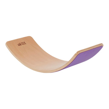ECR4Kids Balance Board with Felt Base, Montessori Toy, Purple