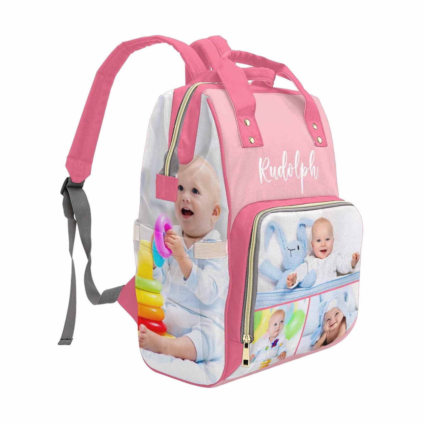 M Yescustom Custom Baby Diaper Backpack Large Diaper Bag With Insulated Pockets Mommy Bags Boys Girl Unisex Multifunction Travel