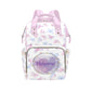 Custom Colorful Butterfly Diaper Bag for Women, Personalized Name Multifunction Nylon Nursing Mommy Daypack with Large Capacity 