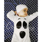 Baby Boys Girls Halloween Clothes First Halloween Romper Ghost Outfit (White,6-12 Months)