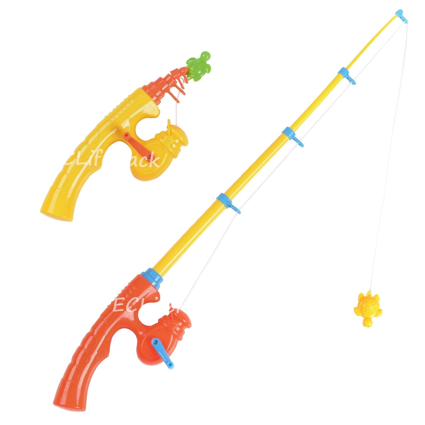 CozyBomB Magnetic Fishing Toy Pole 2 Pack for Replacement - No Fishes are Included - Bathtime Carnival Toddler Education Teachin
