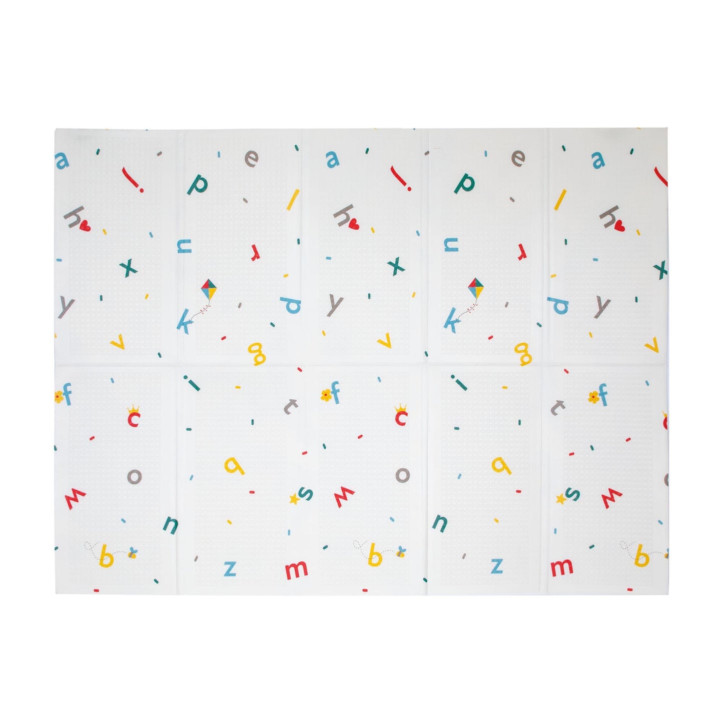 Nuby Reversible Baby Floor Mat - Foldable and Lightweight Foam Infant Play Mat - 77 x 58 - Easy Storage and Travel - Car Tracks/