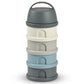 Beaba Stacked Formula Container - Airtight Multifunctional Storage Container For Storing Milk Powder And Baby Food, 4 Interchang