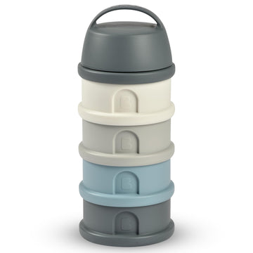Beaba Stacked Formula Container - Airtight Multifunctional Storage Container For Storing Milk Powder And Baby Food, 4 Interchang
