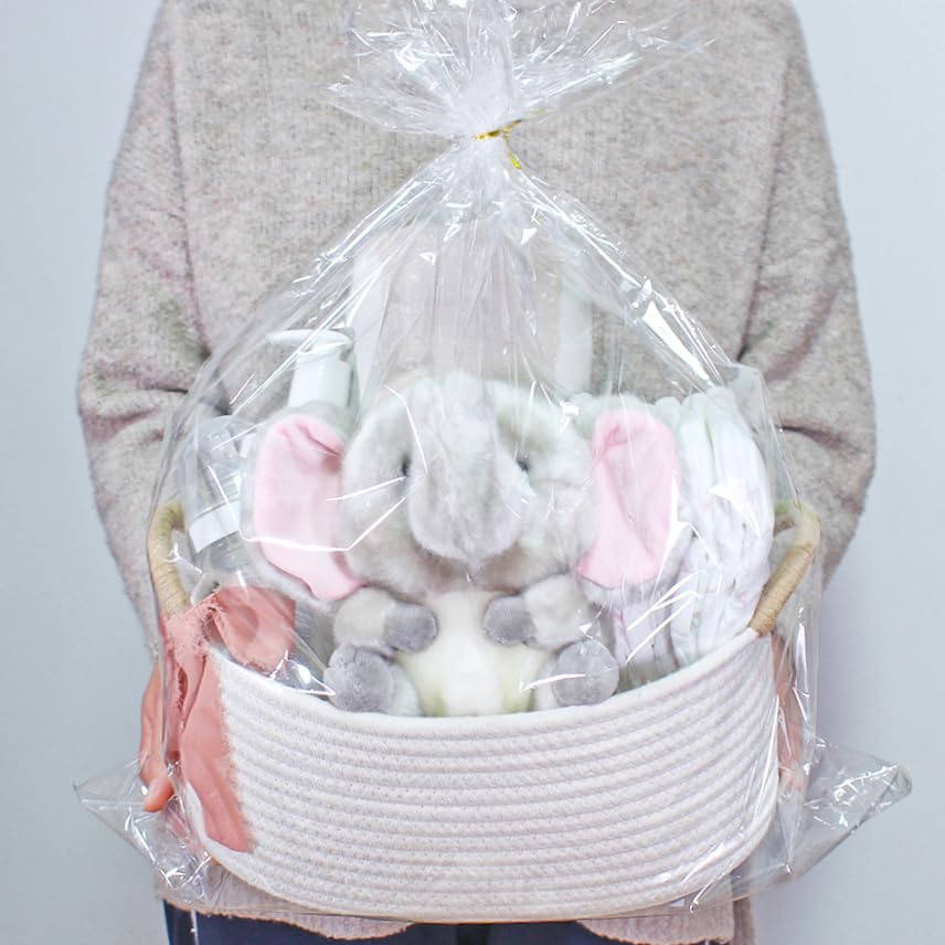 Yimi'S Dream Gift Baskets Empty, Small Basket For Organizing, White Cotton Rope Basket With Handle For Decor, Baby Cat Dog Toy (