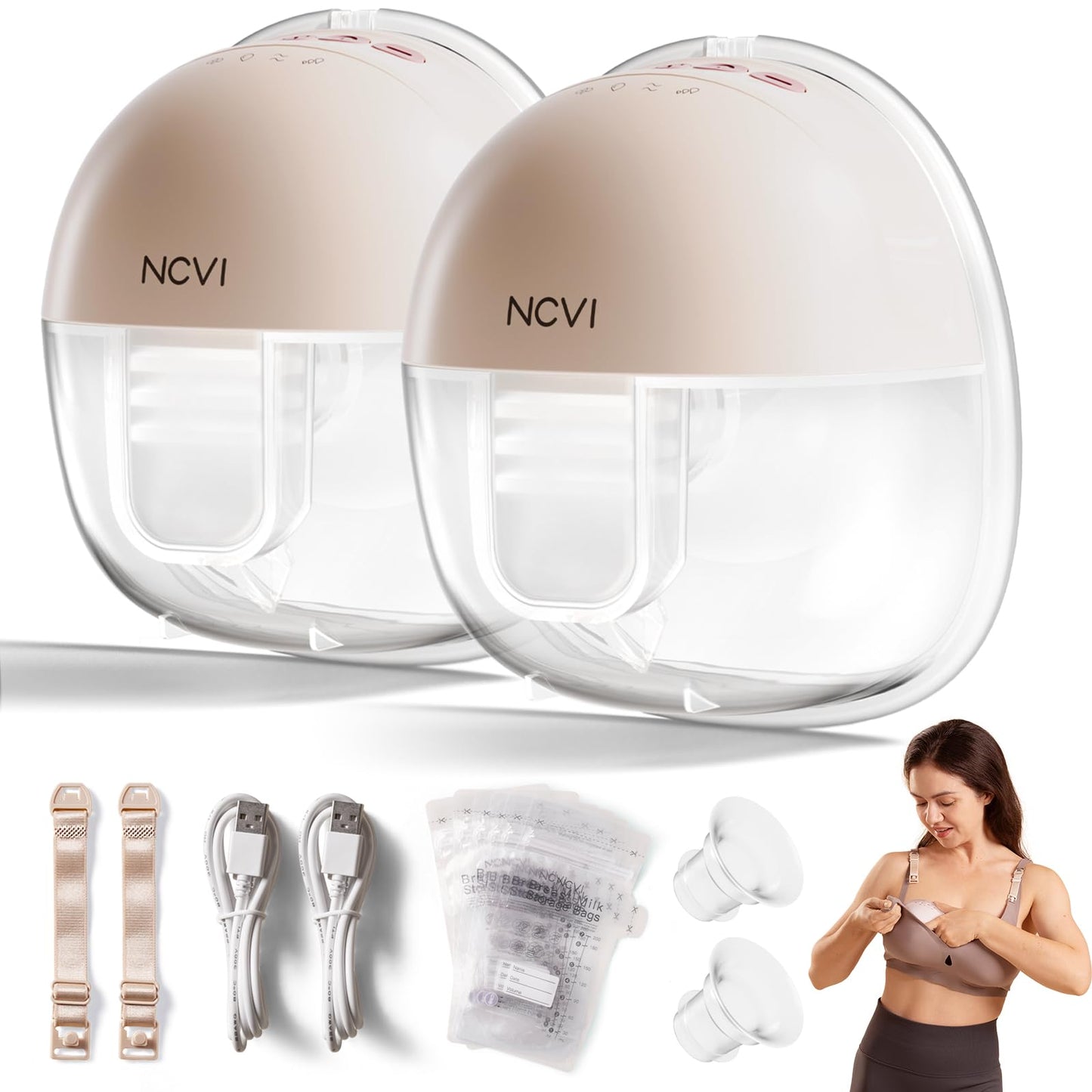 Ncvi Manual Breast Pump For Breastfeeding Small Nipple, 20Mm Silicone Soft Flange Single Hand Held Pump Breast Milk 5Oz, BpaFre
