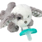 Razbaby Razbuddy Jollypop Pacifier Holder With Removable Baby Pacifier, Puppy