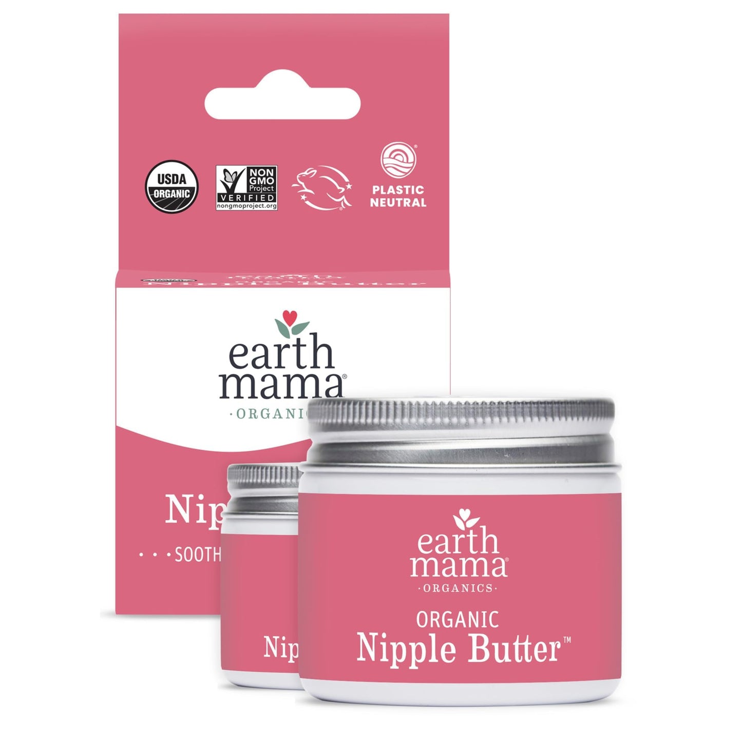 Earth Mama Organic Nipple Butter | Nipple Cream Safe For Breastfeeding | Postpartum Essentials For Nursing | Non Lanolin Nipple