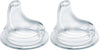 NUK Replacement Silicone Spout, Clear Size: 2 Pack, Model: 62815
