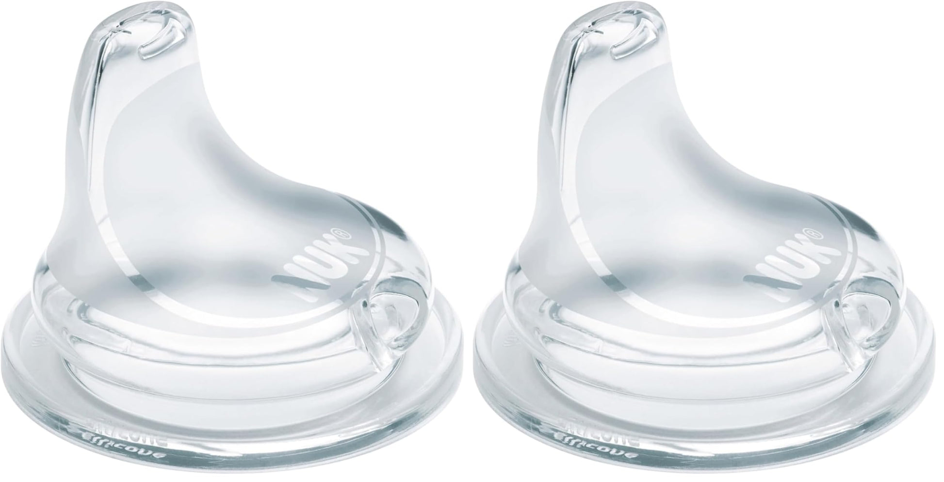 NUK Replacement Silicone Spout, Clear Size: 2 Pack, Model: 62815