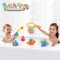 Dwi Dowellin Bath Toys Fishing Games Swimming Whales Bath Time Bathtub Toy for Toddlers Baby Kids Infant Fish Set Age 18months a
