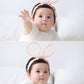 2-Pack Easter Bunny Headbands Rabbit Ears Lace Elastic Bow - Cute Stretch Hairbands For Baby Girls , Newborn,Toddler And Childre