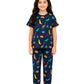 OG Kids Dinosaur Fun Navy Girls Short Sleeve Pyjama Set  Navy 78 Years