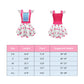 Garperkids Girls Bo Peep Costume For Kids Flutter Sleeve Princess Polka Dot Dress Summer Square Neck Flounce Hem Casual Dress Pa