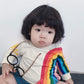 Toddler Kids Baby Girl Boy Long Sleeve Tassel Rainbow Sweatshirt Casual Shirt Pullover Tops (Beige, 6-12 Months)