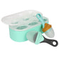 Boon Pulp Silicone Feeder Freezer Tray - Includes Silicone Tray And Lid With 2 Pulp Silicone Baby Food Feeders - Baby Food Stora
