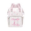 Personalized Baby Diaper Bag Backpack for Women, Custom Name Nursing Mommy Daypack, Diaper Bag for Girls Boys, New Mom Gifts (Pi