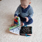 Lamaze Colorful Journey Caterpillar High Contrast Baby Book - Soft Fabric Baby Sensory Books - Includes Chewy Apple for Teething