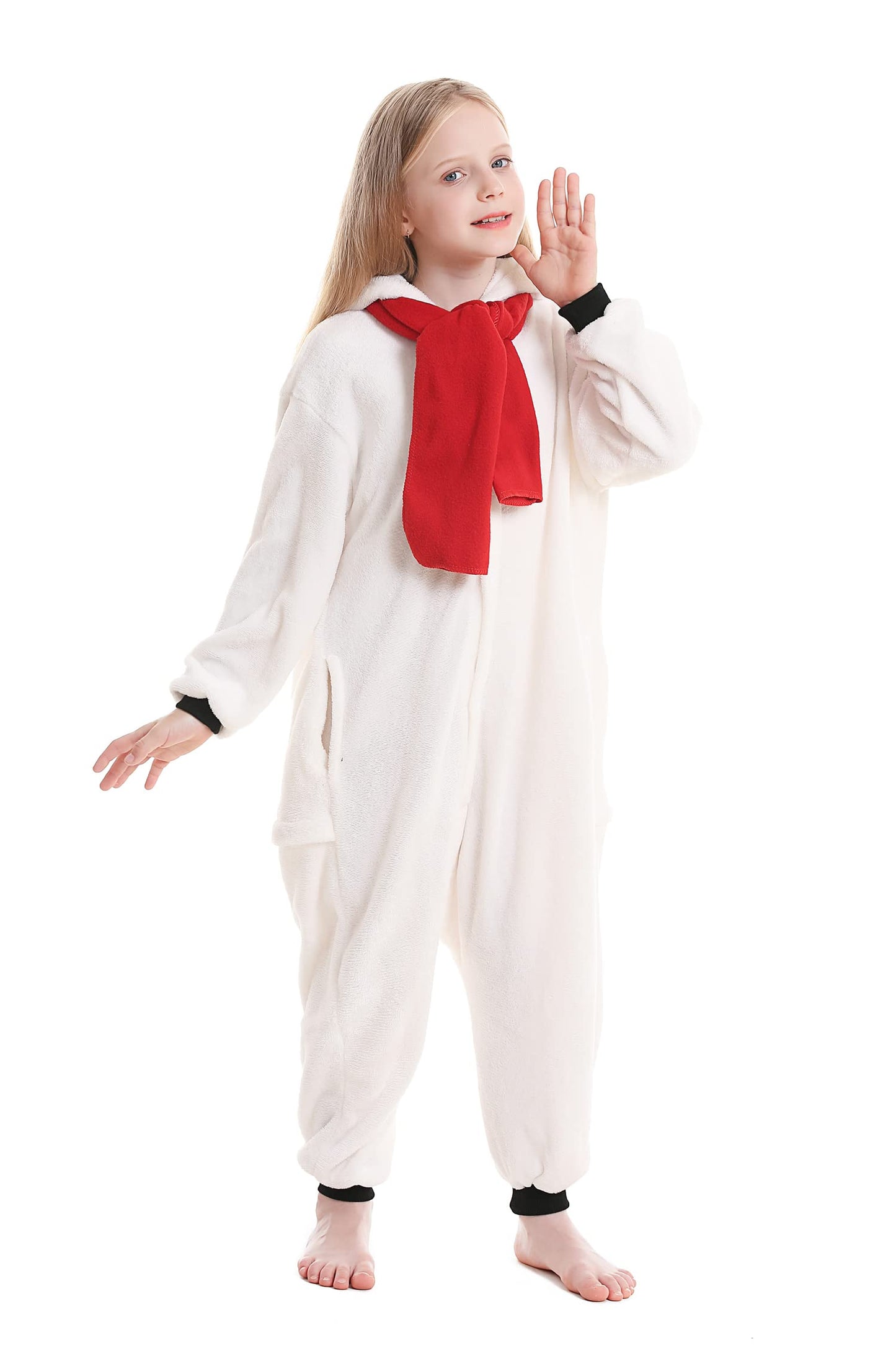 Atoz Onesie For Kids, Animal Pajamas Halloween Cosplay Costume For Girls Boys, Snowman 8-9Y