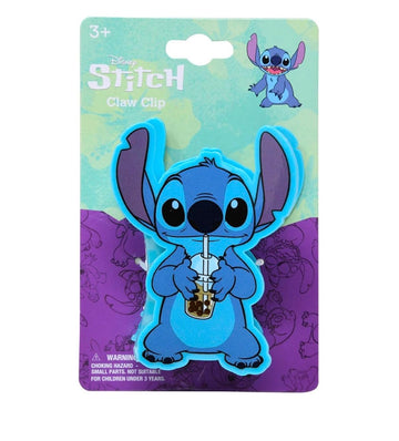 Her Premium Butterfly Disney Stitch Character Large Hair Clip - One Cute Hair Clip For Girls - Hair Accessories For Toddlers Lit