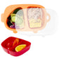 Kids Divided Plate, 3 Pcs(Plate With Lid And Inner Dish), Toddler Dishes Tableware, Dishwasher-Safe For Baby Feeding Dinner Plat